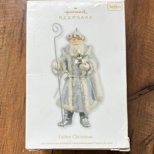 Hallmark Keepsake Father Christmas Ornament - Silver & Blue - 9th in series 2012